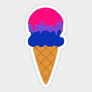 Bisexual LGBT Pride Ice Lolly Sticker